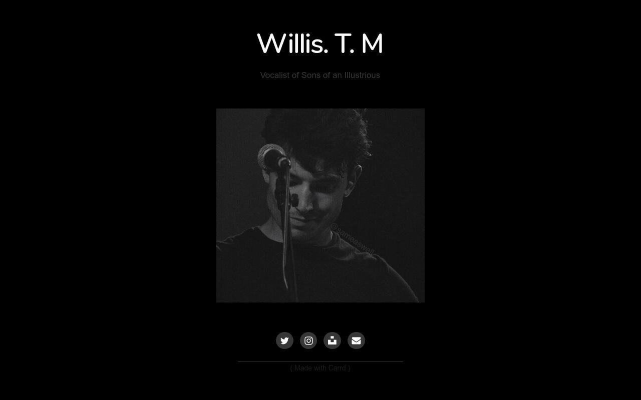 Carrd profile picture for @willis